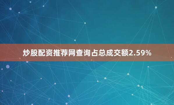 炒股配资推荐网查询占总成交额2.59%